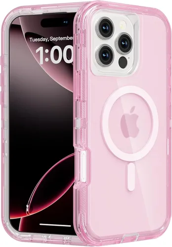 Miniatura 17 de Follaroma para iPhone 17 Pro Max, Funda Compatible con MagSafe, Funda Magnética Transparente de Doble Capa, Funda Resistente Anti-Caída y a Prueba