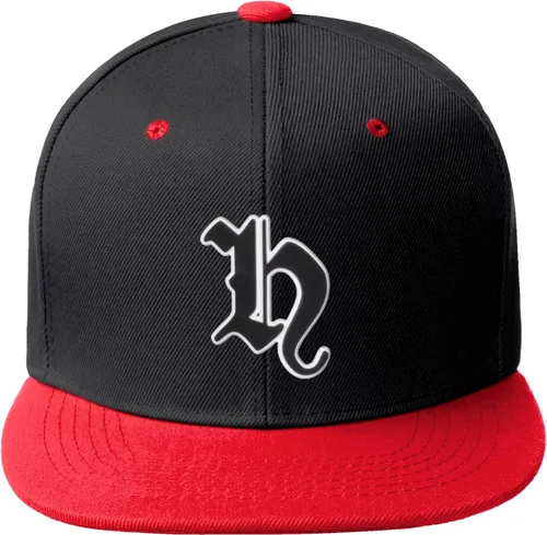 Miniatura 826 de Daxton Gorra clásica con visera de billete plano con letras del alfabeto inglés antiguo de la A a la Z