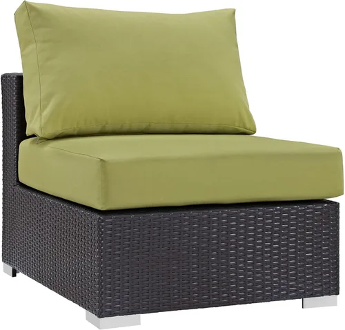 Miniatura 47 de Modway EEI-1911-EXP-ORA Convene - Muebles otomanos cuadrados de tela para patio, muebles de exterior, color naranja espresso Espresso Naranja