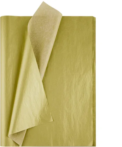 TUPARKA 60 hojas de papel de seda dorado, papel de seda de Navidad, papel de envolver, papel de regalo para bricolaje y manualidades, decoración de