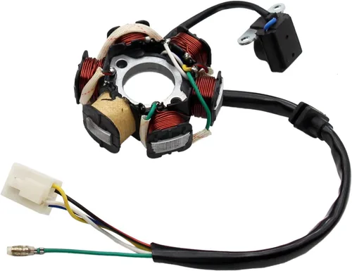 Miniatura 7 de PRO BAT ATV Quad Go Kart Magneto Stator 6 Bobinas 5 Cables para ATV de 50cc, 70cc, 90cc, 110cc, 125cc Dirt Bike Go Kart Mini-Choppers Motocicleta