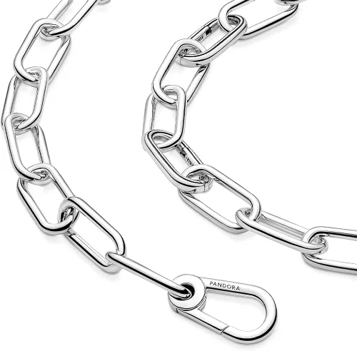 Miniatura 3 de PANDORA Collar de cadena de eslabones ME 399590C00-45, Plata esterlina, No es una piedra preciosa