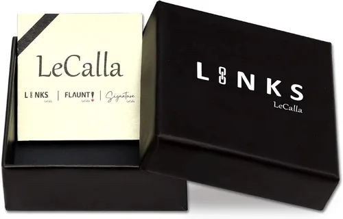 Miniatura 4 de LeCalla Links Pulsera de plata de ley italiana con clip de papel para mujer