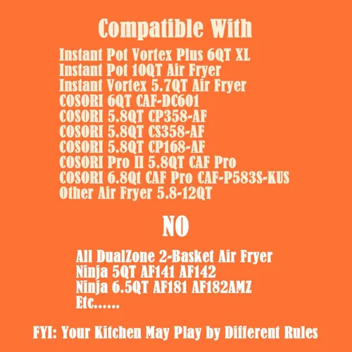Miniatura 8 de Cubiertas magnéticas de bobina para salpicaduras, compatible con Cosori TurboBlaze 6-6.8QT Instant Pot 6/10T Air Fryer - Protección del elemento