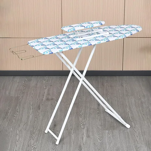 Miniatura 10 de Tabla de planchar, tabla de planchar plegable de tamaño matrimonial con altura ajustable, superficie extra ancha con patrón floral, construcción