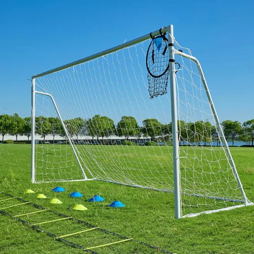 Porterías de fútbol para patio trasero, portería de fútbol de 12x6 pies, grande 10x6.5 pies, 8x6 pies, 6x4 pies, porterías de fútbol para jóvenes,