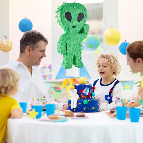 Miniatura 7 de Lewtemi Decoraciones de Fiesta de Piñata con Palo, Venda para los Ojos y Confeti para Decoraciones de Fiesta, Centro de Mesa, Accesorio para Fotos
