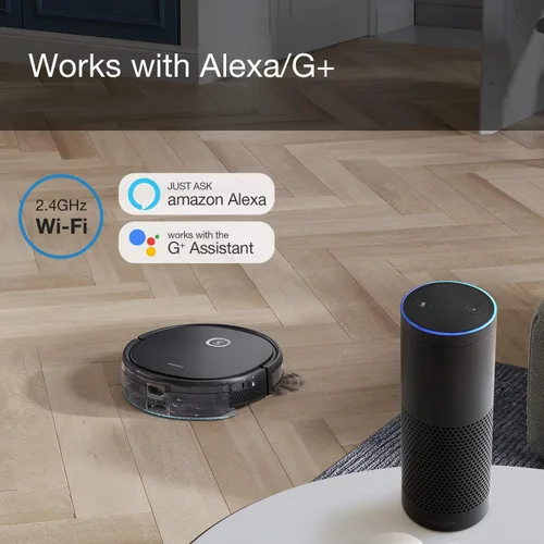 Miniatura 6 de ECOVACS DEEBOT OZMO U2 Pro Robot aspirador 2 en 1 aspiradora y trapeador, cepillo sin enredos, ideal para pelo de mascotas, zonas prohibidas, tiempo