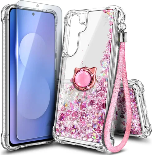 Miniatura 104 de NGB Diseñada para funda Samsung Galaxy Note 10+ (Plus), Rosa/Aguamarina Funda con Purpurina Líquida Brillante Linda para Mujeres Niñas Niños