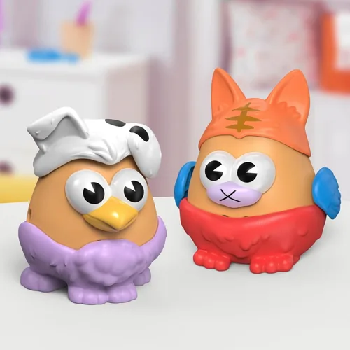 Miniatura 10 de POTATO HEAD Pet-Tato Tots, conjunto temático de mascotas con 31 partes y piezas más estuche de transporte con ruedas, juguetes para niños pequeños