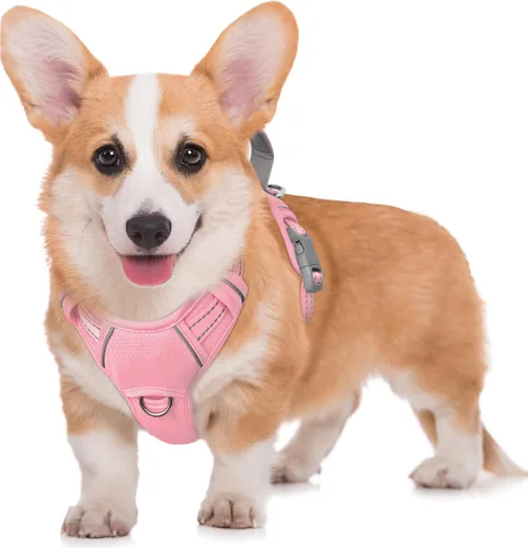 Miniatura 56 de BARKBAY Arnés para Perro Sin Tirones Talla Grande Arnés Reflectante para Perro con Clip Frontal y Asa de Control Fácil para Caminar Entrenar Correr