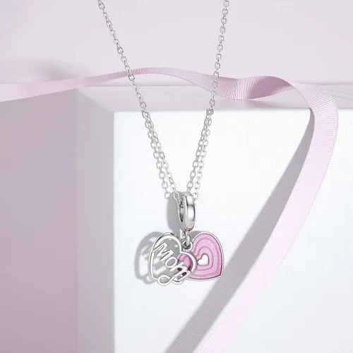 Miniatura 3 de SEVENWELL Dijes familiares para Pandora, plata de ley 925 con forma de corazón y flores para pulsera, mamá, hermana, hija, esposa, nana, mejor amiga