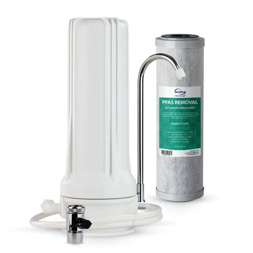 Miniatura 13 de iSpring FC15 Cartucho de filtro de agua de bloque de carbono CTO de repuesto de 5 micrones y 10 pulgadas para sistema de filtración RO de ósmosis
