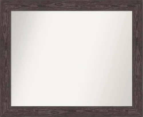 Miniatura 366 de Amanti Art Espejo personalizado, espejo de baño negro puente, espejo de pared o espejo de tocador de baño sobre el fregadero (26 x 26 pulgadas)