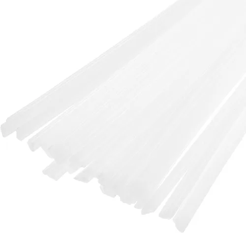 Miniatura 9 de MECCANIXITY 20pcs 8 pulgadas Varillas de soldadura de plástico PP tiras de soldadura para soldador de plástico blanco