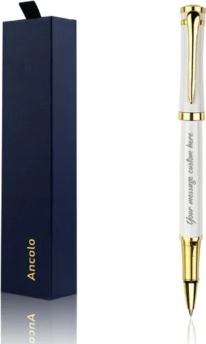 Miniatura 12 de Ancolo Fancy Roller Pen Set de bolígrafo de lujo con 2 recambios de tinta negra - 0.028 in. Bonitos bolígrafos de regalo para mujeres o hombres.