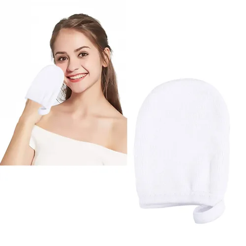 Miniatura 4 de FOMIYES Juego de almohadillas de limpieza espesas, guantes de eliminación de maquillaje, guantes de limpieza facial para mujeres
