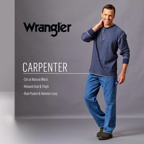 Miniatura 6 de Wrangler Authentics - Jeans Carpenter clásicos para hombre