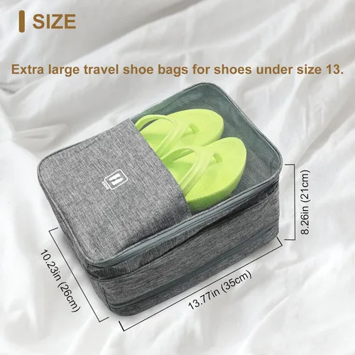 Miniatura 2 de KOVOSCH Bolsa de almacenamiento portátil para botas, Extra grande gris(13.8 x 10.2 x 8.3 in), Moderno