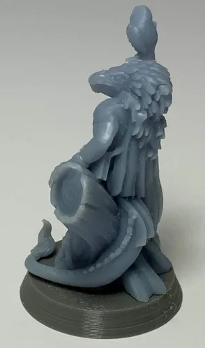Miniatura 5 de Lizardfolk, Masculino - RPG - Calabozos y Dragones - DND - Pathfinder - Señor del Anillo - Figura miniatura (gris/sin pintar)