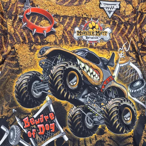 Miniatura 5 de Monster Jam Camiseta familiar a juego para niños pequeños a adultos Grave Digger El Toro Loco Megalodon