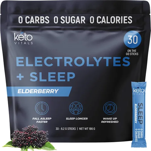 Miniatura 12 de Keto Vitals Paquetes de electrolitos en polvo originales Paquetes de hidratación de electrolitos amigables con Keto Electrolitos sin azúcar