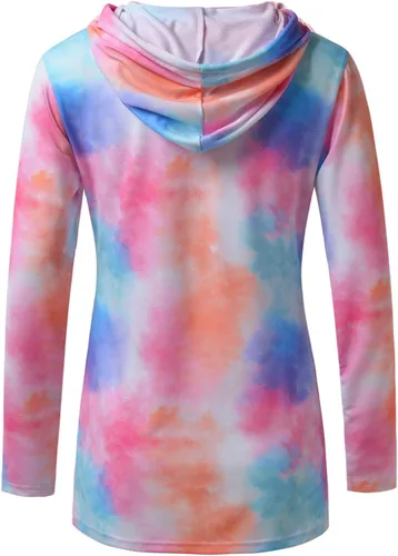 Miniatura 127 de GINKANA Sudadera con capucha para mujer, manga larga, lactancia materna, ropa casual