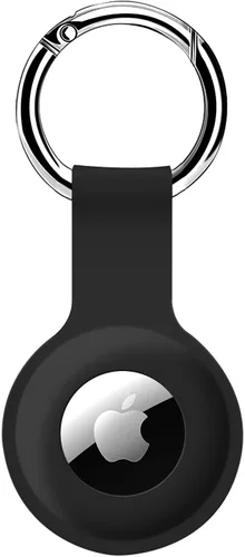 Funda de silicona ultraligera para AirTags para AirTags, funda protectora duradera contra arañazos, con llavero y anillo antipérdida, compatible con