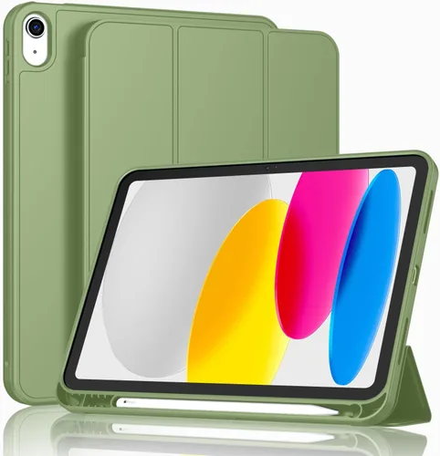 Miniatura 7 de ToaPoia - Funda para iPad (A16) de 11 pulgadas 2025/iPad 10.ª generación de 10.9 pulgadas 2022, cubierta protectora delgada con soporte triple