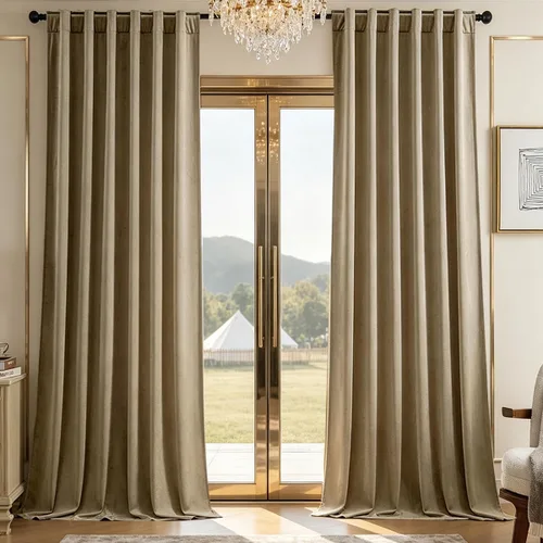 Miniatura 17 de Timeper Cortinas opacas de terciopelo negro de 42 pulgadas de ancho x 84 pulgadas de largo, cortinas opacas para dormitorio, sala de estar, cortinas