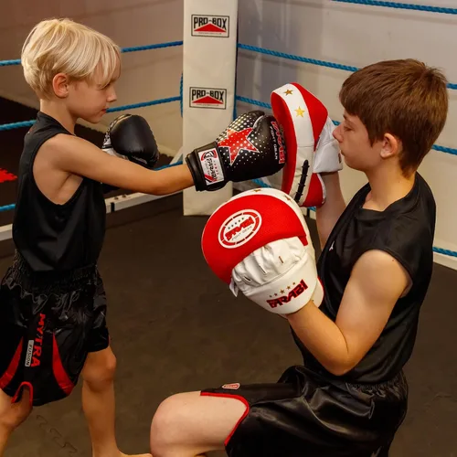 Miniatura 3 de Farabi Sports Guantes de boxeo para niños, 6 onzas, guantes de boxeo para jóvenes, MMA, Muay Thai, guantes de boxeo para niños, lo mejor