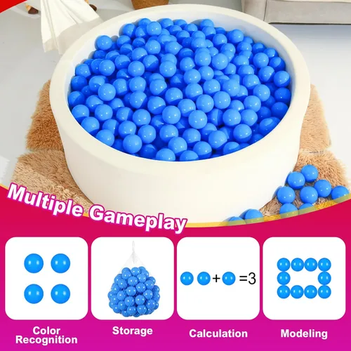 Miniatura 3 de Realhaha Large Plastic Balls for Ball Pit Kid Playball 50/100count 2.76inch Large Ball Pit Balls for Baby Kids Non Toxic Crushproof Bpa-free