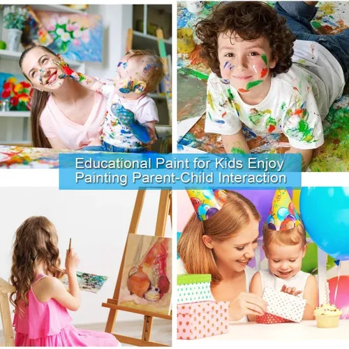 Miniatura 6 de Elftoyer - Pintura por números para niños y adultos y principiantes, kits de regalo de pintura en lienzo DIY para decoración del hogar - Dinosaurios