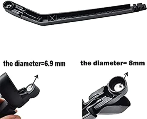 Miniatura 6 de Brazo del limpiaparabrisas trasero del coche, para Nissan para X-Trail T31 2007-2012, reemplazo del conjunto del limpiaparabrisas
