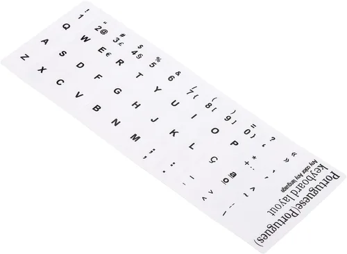 PATIKIL Calcomanías portuguesas para diseño de teclado, paquete de 4 fundas universales de repuesto para teclados de computadora de escritorio,