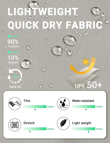 Miniatura 33 de BVVU Pantalones cargo capri de senderismo para mujer, ligeros, de secado rápido, pantalones deportivos impermeables para exteriores, pantalones