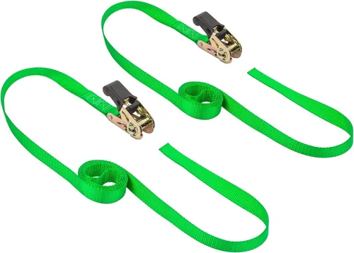 Miniatura 4 de PowerTye - Correa de trinquete sin fin - 1 pulgada x 7 pies de fácil agarre (sin ganchos), correa de amarre con límite de carga de trabajo de 400