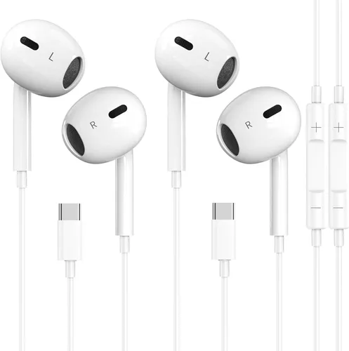 Miniatura 10 de Auriculares USB C para iPhone 17/16/15, auriculares tipo C con micrófono y control remoto, cancelación de ruido para iPhone 17 16 15 Pro Max Plus