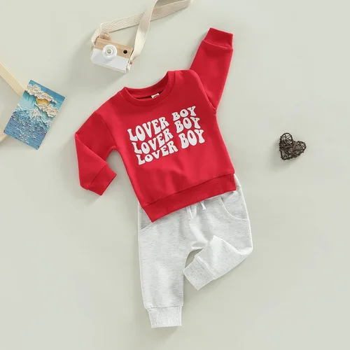 Miniatura 51 de Sasaerucure Infant Toddler Baby Boy Halloween Outfits Long Sleeve Shirts Pumpkin Sweatshirt with Pants 2Pcs Winter Clothes