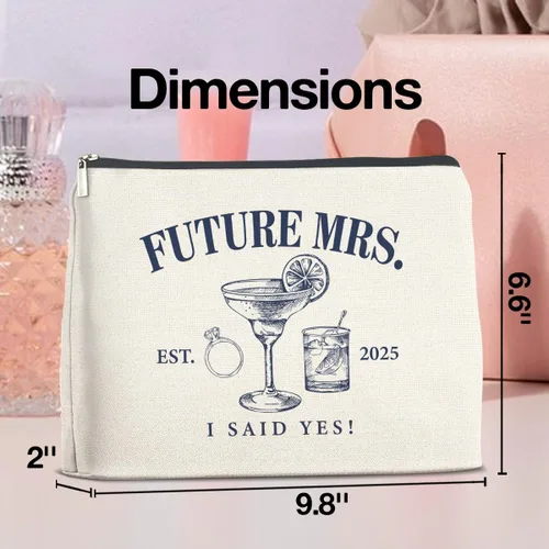 Miniatura 2 de Bolsa de maquillaje floral humor, regalos para mujer, B