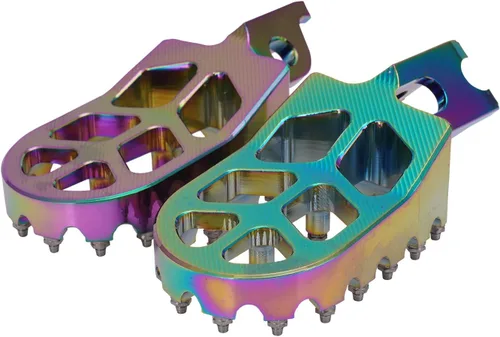 Miniatura 5 de AnXin Estriberas Reposapiés Pedales de Pie Apoyos CNC MX para KLX300 KLX300R KLX300SM 97-07 20-24 KLX250 06-20 KLX250S 09-14 KLX250R 94-96 KLX650