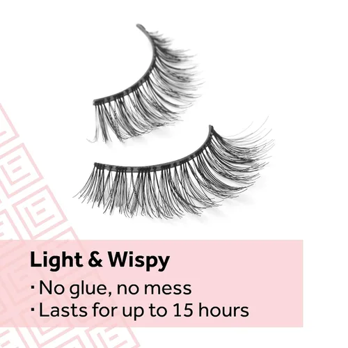 Miniatura 3 de Pestañas postizas Eylure con pegamento incluido, Wispy Light No. 117 Wispy No.117