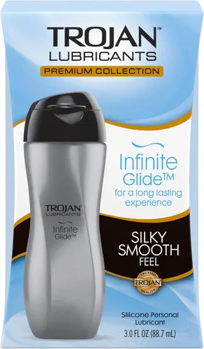 Lubricante personal Trojan Infinite Glide, lubricante personal de silicona, 3 fl oz