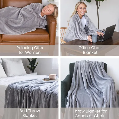Miniatura 5 de Super Blanky Wearable Blankets for Women and Men, Graduation Day Gift for Her, Fathers Day Gift, Wife Birthday Gifts Ideas