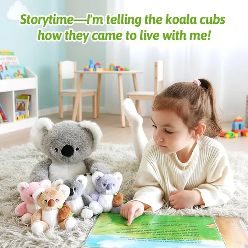 Miniatura 2 de OUOZZZ Capybara - Juguete de peluche grande 5 en 1 con 4 bebés extraíbles en el interior, regalo único para niñas y niños, regalo ideal de Capibara