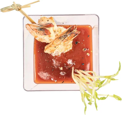 Miniatura 10 de Restaurantware - Tazas Kova de 5 onzas, 100 tazas cuadradas medianas para aperitivo: duradero, desechable, taza de parfait de plástico transparente