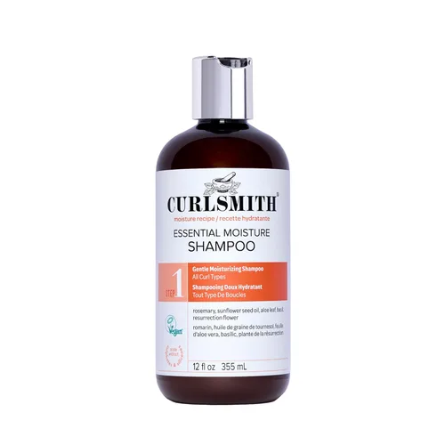CURLSMITH - Essential Moisture Cleanser, Gentle Nourishing Shampoo for Wavy, Curly and Coily Hair, Vegan