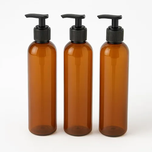 Miniatura 40 de Royal Massage Botella con bomba tipo bala de 8 onzas, aceite de masaje, loción, jabón, dispensador de champú, PET sin BPA con bomba de bloqueo Verde