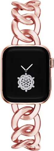 Miniatura 18 de Correas de cadena cool de 38/40/41/42/44/45/46mm para mujeres compatibles con las correas de Apple Watch Series 11/ SE3/10/9/8/7/6/5/4, pulsera