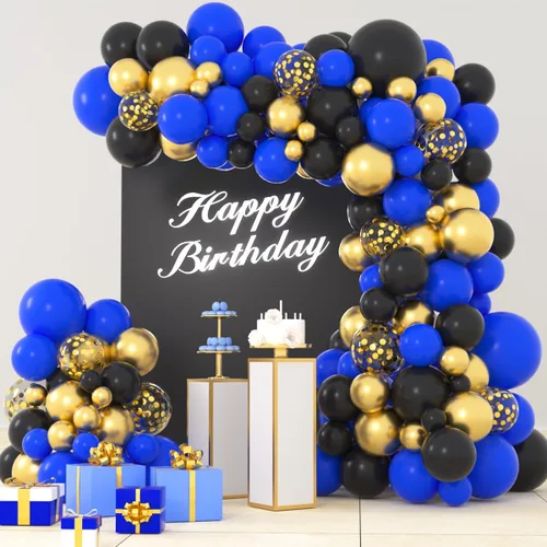 Miniatura 15 de Kit de arco de guirnalda de globos rojos y azules, azul marino, azul oscuro, globos rojos, globos neutros rubor, para cumpleaños, boda, aniversario